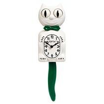 Relógio de Parede Kit Cat Klock Candy Cane Green a Pilha Relógio de Parede Kit Cat Klock Candy Cane Green a Pilha