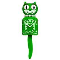 Relógio de parede Kit-Cat Klock Classic Green Lady a pilha Relógio de parede Kit-Cat Klock Classic Green Lady a pilha