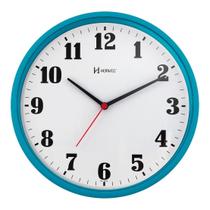 Relógio De Parede Lançamento 26cm Ref - 6126 - AZUL TURQUEZA - LANÇAMENTO