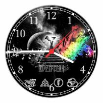 Relógio De Parede Led Zeppelin Bandas Decoração Salas Quartz