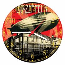 Relógio De Parede Led Zeppelin Rock Gg 50 Cm Quartz Salas - Vital Quadros Do Brasil