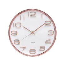Relógio de Parede Liss 33cm Rosê Espressione