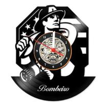 Relógio De Parede Lp Bombeiro Presente Profissão Decoração Relógio De Parede Lp Bombeiro Presente Profissão Decoração