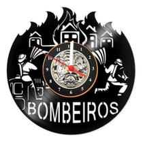 Relógio De Parede Lp Bombeiros Profissão Presente Decoração