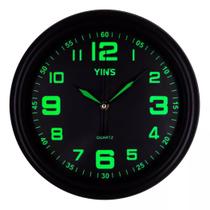 Relógio De Parede Luminoso Analógico 31,5cm Brilha no Escuro - Chinatown