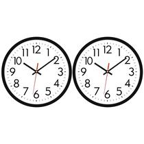 Relógio de parede Lumuasky Black 30 cm Silent Non Ticking, pacote com 2 Relógio de parede Lumuasky Black 30 cm Silent Non Ticking, pacote com 2