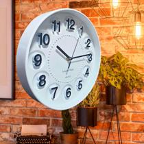 Relógio De Parede Luxuoso Silencioso e Decorativo Números Grandes Movimento: Contínuo ZB3013