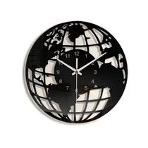 Relógio de parede, mapa do mundo moderno, espelho acrílico redondo de 30 cm Relógio de parede, mapa do mundo moderno, espelho acrílico redondo de 30 cm