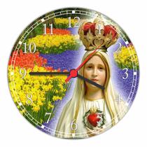 Relógio De Parede Maria Católicos Religiosos Bíblicos Decoração Quartz - Vital Quadros