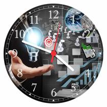 Relógio De Parede Marketing Boas Ideias Negócios - Vital Quadros