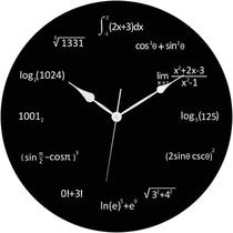 Relógio de parede Mathematical Formula Non-Ticking Silent 30cm Relógio de parede Mathematical Formula Non-Ticking Silent 30cm