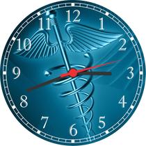 Relógio De Parede Medicina Consultórios Médicos Caduceu