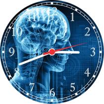 Relógio De Parede Medicina Consultórios Médicos Cérebro