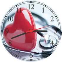 Relógio De Parede Medicina Consultórios Médicos Coração