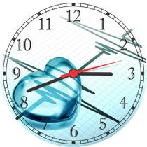 Relógio De Parede Medicina Estetoscópio Coração Consultórios Salas Quarto Quartz Tamanho 40 Cm RC010
