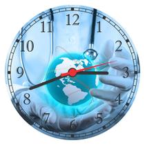 Relógio De Parede Medicina Médicos Consultórios Mundo