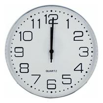 Relógio De Parede Moderno Analógico Cozinha Sala 30cm Vidro
