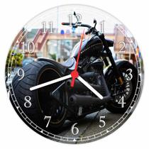 Relógio De Parede Motos Motocicleta Lojas Oficinas Salas Quartos Quartz Tamanho 40 Cm RC001
