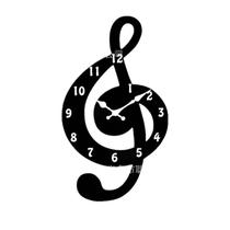 Relógio de parede Music Note de 12 polegadas Modern Silent Quartz Relógio de parede Music Note de 12 polegadas Modern Silent Quartz