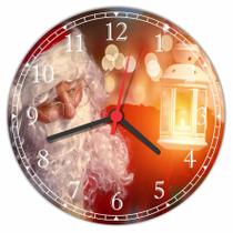 Relógio De Parede Natal Papai Noel Decorações