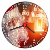 Relógio De Parede Natal Papai Noel Festas Lojas Empresas Quartos Salas Quartz Tamanho 40 Cm RC000