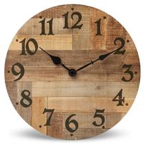 Relógio de parede NIKKY HOME Rustic Farmhouse 30cm Vintage MDF