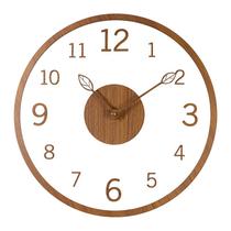 Relógio de parede Nordic Minimalist Wooden 30x30cm Silent 800g