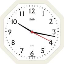 Relógio de Parede Oitavado Cozinha Sala Escritório Bell's