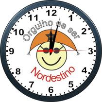 Relógio De Parede Orgulho De Ser Nordestino- Nordeste - 24cm - Aganju Artes