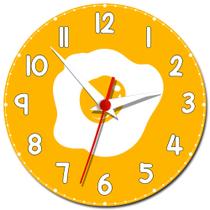 Relógio de Parede Ovo Frito - Relógio Decoração de Cozinha