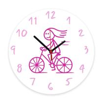Relógio De Parede P/ Crianças Educacional Criativo Meninas