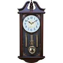Relógio De Parede Pêndulo Retrô Vintage Antigo 66Cm Dourado