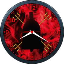 Relógio De Parede Personalizado Exu Protetor Guardião - 24cm - Aganju Artes