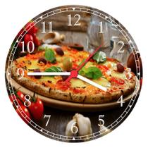 Relógio De Parede Pizza Pizzarias Restaurantes Decorar
