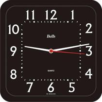 Relógio de Parede Quadrado Econômico Preto 21,3C - Bell S