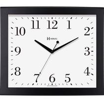 Relógio de Parede Quadrado Preto Fosco Herweg 6900 Relógio de Parede Quadrado Preto Fosco Herweg 6900