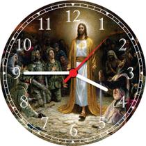 Relógio De Parede Quartz Católico Religioso Jesus Cristo Tamanho 40 Cm RC004 Relógio De Parede Quartz Católico Religioso Jesus Cristo Tamanho 40 Cm RC004