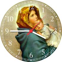 Relógio De Parede Quartz Católico Religioso Jesus Cristo Virgem Maria Tamanho 40 Cm RC003 Relógio De Parede Quartz Católico Religioso Jesus Cristo Virgem Maria Tamanho 40 Cm RC003
