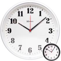Relógio de Parede Redondo 26cm de Ponteiro Tic Tac Herweg Decorativo para Cozinha Sala Escritório
