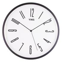 Relógio de Parede Redondo 29,5cm Preto e Branco CT3686 - TT Brasil