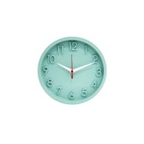 Relógio de Parede Redondo 3D Verde Silencioso - Plashome