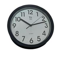 Relógio de Parede Redondo Analógico 20cm - Preto