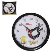 Relógio de Parede Redondo Cozinha Galinha 25cm - Plasfort