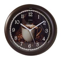 Relógio de Parede Redondo Decorativo Café - Ambiente Herweg