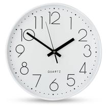 Relógio de Parede Redondo Decorativo Grande 30cm Ponteiro Silencioso Quartz Decoração para Cozinha Sala Casa ou Escritório - DMA