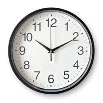 Relógio De Parede Redondo Decorativo Moderno A Pilha Cozinha Preto E Branco Silencioso Sala Cozinha