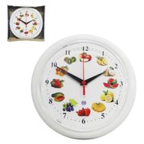 Relogio de parede redondo frutas 25cm de ø - PLASFORT