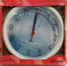 Relógio de Parede Redondo Genial 23cm Caixa Vermelha Relógio de Parede Redondo Genial 23cm Caixa Vermelha