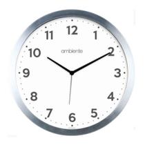 Relógio de parede redondo grande clássico branco ambiente Relógio de parede redondo grande clássico branco ambiente