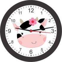 Relógio de Parede Redondo Vaquinha Flor 21,7cm - Bells